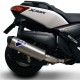 Silencieux Termignoni inox embout carbone Yamaha Xmax 400 (10-16). Ref. Y11009040IIC