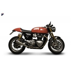 Silencieux (x2) Termignoni inox coniques Triumph Thruxton (16-17).