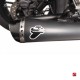 H14708040BBA Silencieux Termignoni homologué inox black pour Honda CMX 500 REBEL 2018