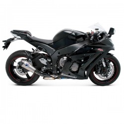 Silencieux Termignoni inox / carbone homologué Kawasaki ZX10 R 2010-2016