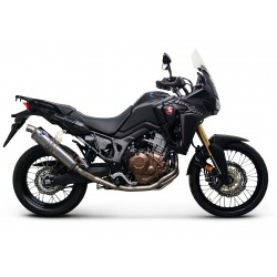 Ligne Termignoni, silencieux H137080TV et collecteur H13709410IXX Honda CRF 1000 L Africa Twin (16-17)