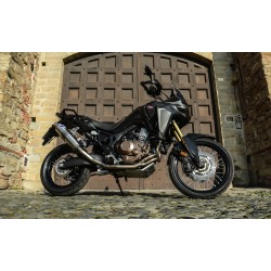 Ligne Termignoni, silencieux H137080TV et collecteur H13709410IXX Honda CRF 1000 L Africa Twin (16-17)