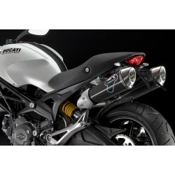 Paire de silencieux Termignoni carbone Ducati Monster 696, 796,1100