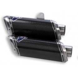 Set of slip on exhaust Termignoni racing carbon for Ducati Streetfighter 848 (12-15), Streetfighter S 1098 (09-13)