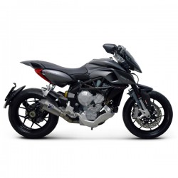 Silencieux Termignoni full titane / carbon sur MV Agusta Rivale 2013-2016