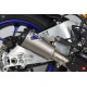 Slip on exhaust Termignoni titanium with CNC alloy anodised end cap for Yamaha YZF-R1 2015-2019