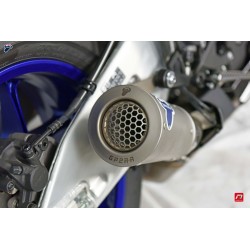 Silencieux Termignoni conique inox embout inox pour Yamaha YZF-R1 2015-2019