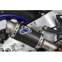 Slip on exhaust Termignoni carbon with stainless steel end cap for Yamaha YZF-R1 2015-2019