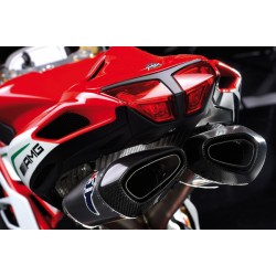 Ligne Termignoni collecteur 4 en 2 en 1 en 2 et silencieux titane - carbone MV Agusta F4 2010-2016