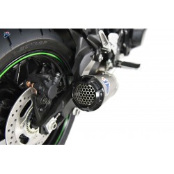 Slip on exhaust Termignoni conical titanium alloy with CNC anodised end cap for Kawasaki Z900 RS 2018-2022