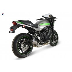 Slip on exhaust Termignoni conical titanium alloy with CNC anodised end cap for Kawasaki Z900 RS 2018-2022