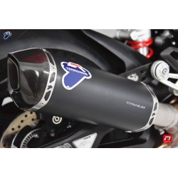 Termignoni silencieux homologué BMW S 1000 RR 2019-2020 titane noire embout carbone