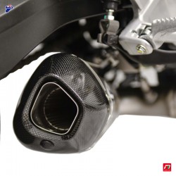 Ligne Termignoni avec silencieux conique hexagonal titane carbone pour Honda CB/CBR 650 R 2018-2020