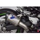 Slip on exhaust Termignoni hexagonal titanium with carbon end cap for Kawasaki Z900 2020-2022