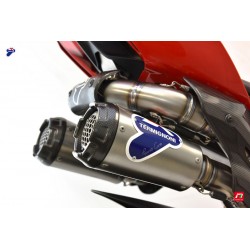 Ligne Termignoni "Reparto Corse" inox-titane-carbone Ducati Panigale V4 tous modèles de 2018 à 2022