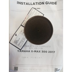 Catalyseur pour silencieux Termignoni Y116, Yamaha Xmax 300 2017-2020