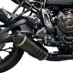 Ligne complète Termignoni "Black Edition" noire-carbone Yamaha MT-07 et XSR 700 2021-2022