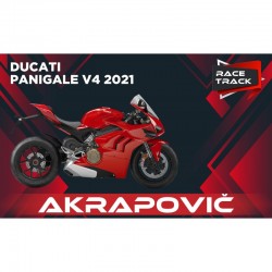 Ducati Panigale V4 2021, slip on Akrapovic 96481392B et Upmap