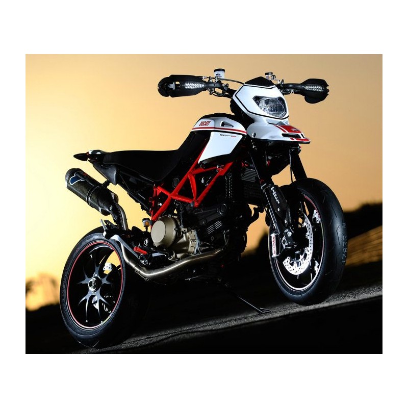 Echappement SPARK Ducati HYPERMOTARD 796 2010-2013 Modèle Oval / Finition  Carbone - Moto Vision