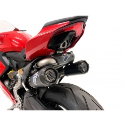 Termignoni LINE "Reparto Corse" inox - titan BLACK - carbon Ducati Panigale 955 V2 de 2020-2024, Streetfighter V2 955 2022-2024