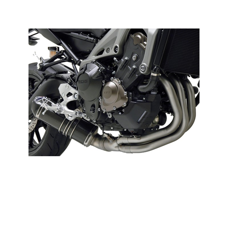 Xsr 900 2014 > 2019 Termignoni Scarico Completo Termignoni Carbonio Coll Neri Yamaha Mt09 