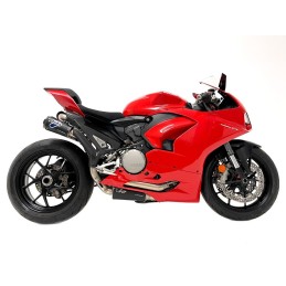 Ligne Termignoni Reparto Corse inox-titane noir-carbone pour Ducati Panigale 955 V2 (2020-2024) et Street Fighter V2 (2022-2024)