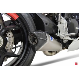 Demi-ligne Termignoni titane-carbone Ducati Supersport 950 - 950S Euro5 (2021-2024)