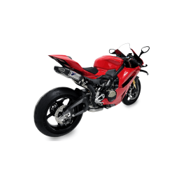 Ligne complète Racing Termignoni inox - Titane - Carbone Ducati Panigale V4 R / S 2025 3/4 arrière