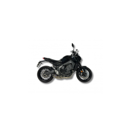 Ligne Termignoni Inox avec silencieux conique hexagonal NOIR pour Yamaha MT09, XSR 900, Tracer 900 2021-2024 (Euro5)