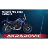 Des maps pour Yamaha Ténéré 700 2023-2024 équipée d'échappement Akrapovic