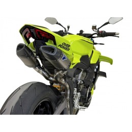 Ligne complète Termignoni racing Ducati Streetfighter V4 2025 | Inox-Titane-Carbone (vue arrière)