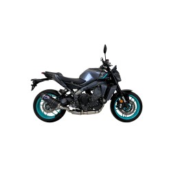 Ligne Termignoni homologuée Euro5+ pour Yamaha MT-09 2021-2025, vue moto côté