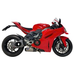 D23509400ITA, silencieux Termignoni Titane sur Ducati Panigale V4 2025, vue moto coté droit