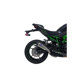 Silencieux Termignoni racing INOX - CARBONE  pour Kawasaki Z 900 2024-2025, vue arrière droit Silencieux Termignoni racing INOX - CARBONE  pour Kawasaki Z 900 2024-2025, vue arrière droit