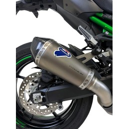 Silencieux Termignoni racing TITANE - CARBONE  pour Kawasaki Z 900 2024-2025, détail silencieux Silencieux Termignoni racing TITANE - CARBONE  pour Kawasaki Z 900 2024-2025, détail silencieux