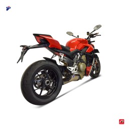 Silencieux Termignoni Titane Ducati Streetfighter V4 / V4 S 1100 (2020–2024), moto 3/4 arrière droit