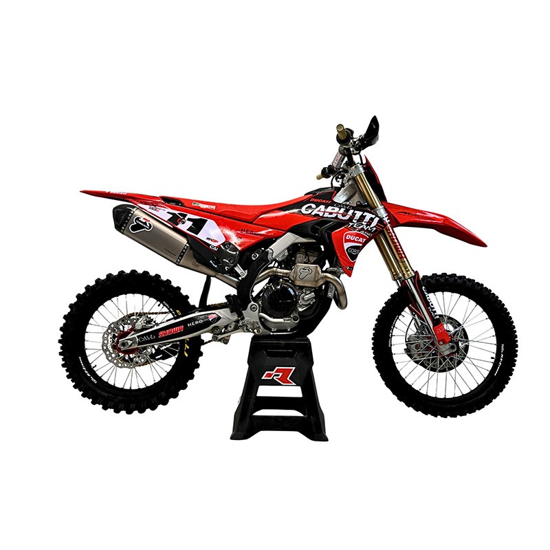 Ligne Termignoni Racing Inox-Titane-Carbone pour Ducati Desmo450 MX